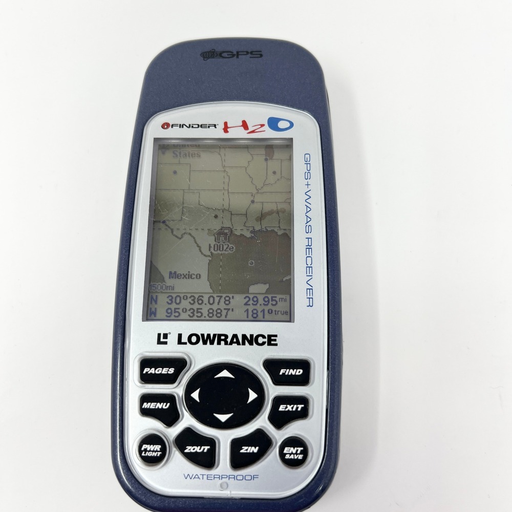 Lowrance iFinder H2O Waterproof Handheld Mapping GPS Receiver TESTED